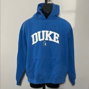 Duke University VINTAGE Large Blue Hoodie Pro Edge Sweatshirt